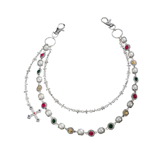 Cross Pendant Pant Chain