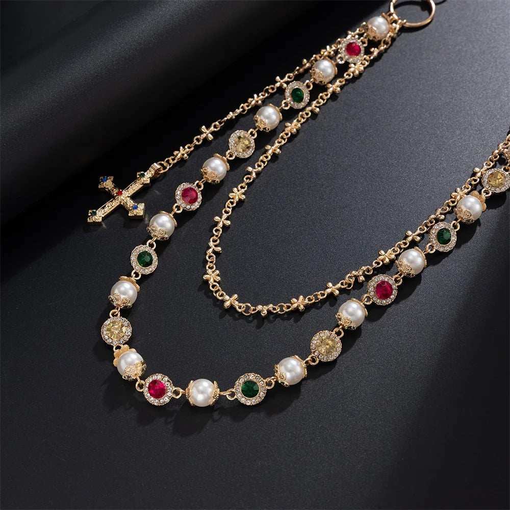 Cross Pendant Pant Chain