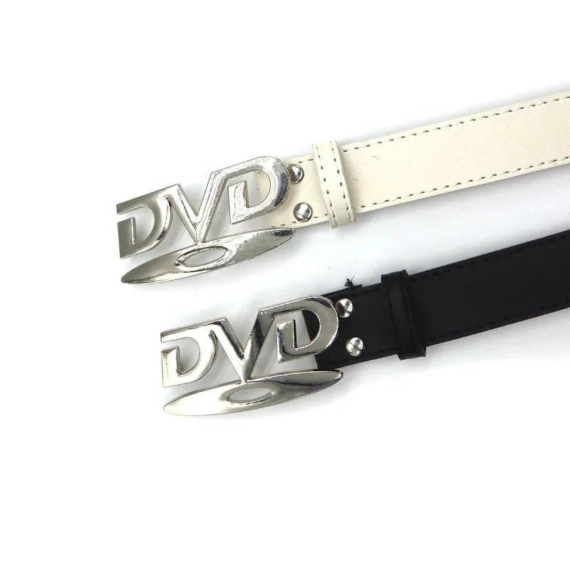 Black DVD Buckle Belt