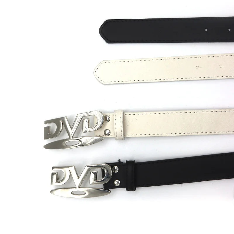 Black DVD Buckle Belt
