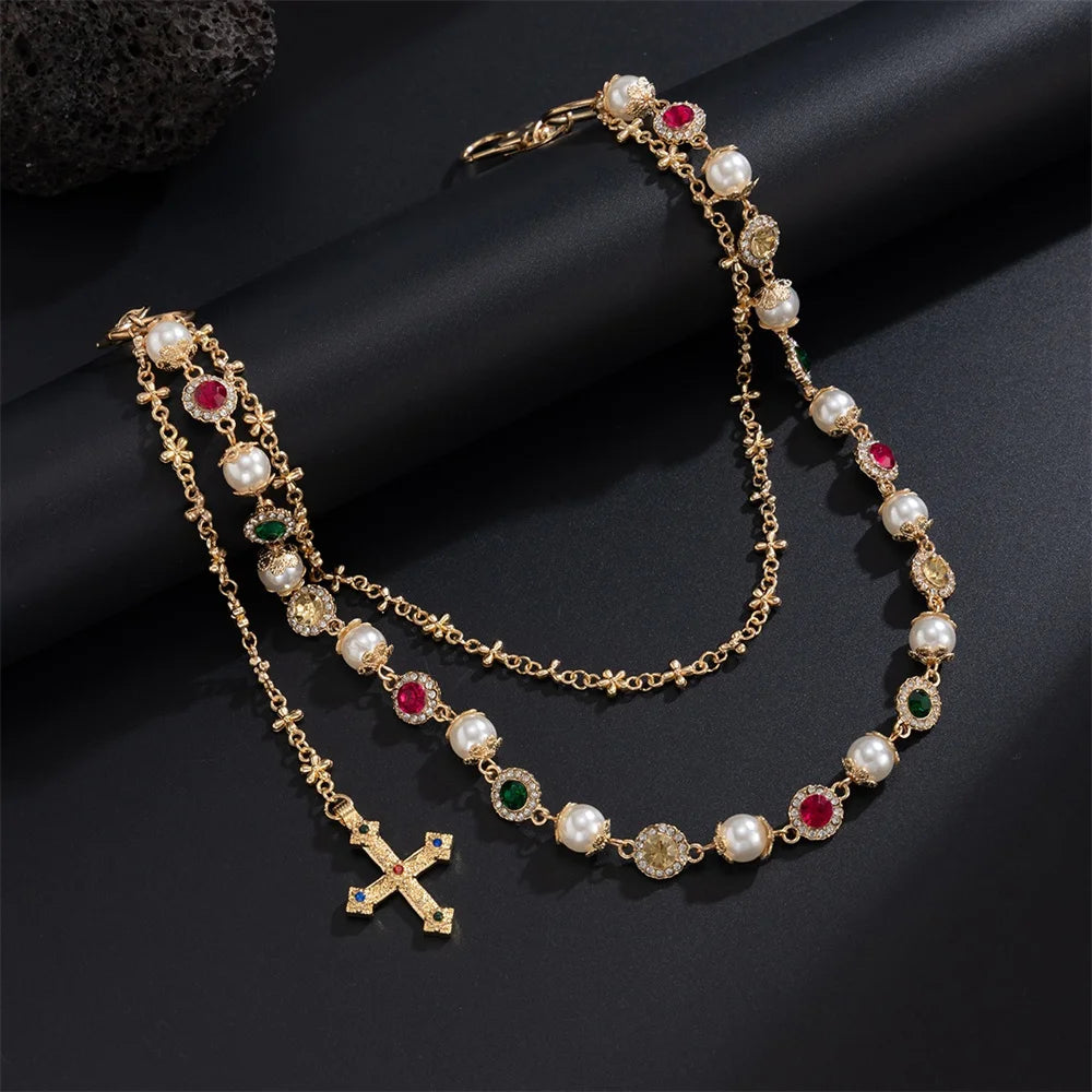 Cross Pendant Pant Chain